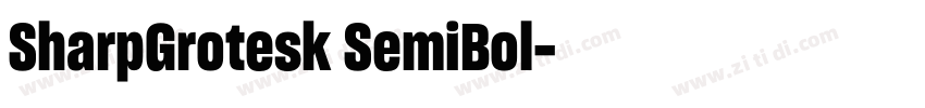 SharpGrotesk SemiBol字体转换